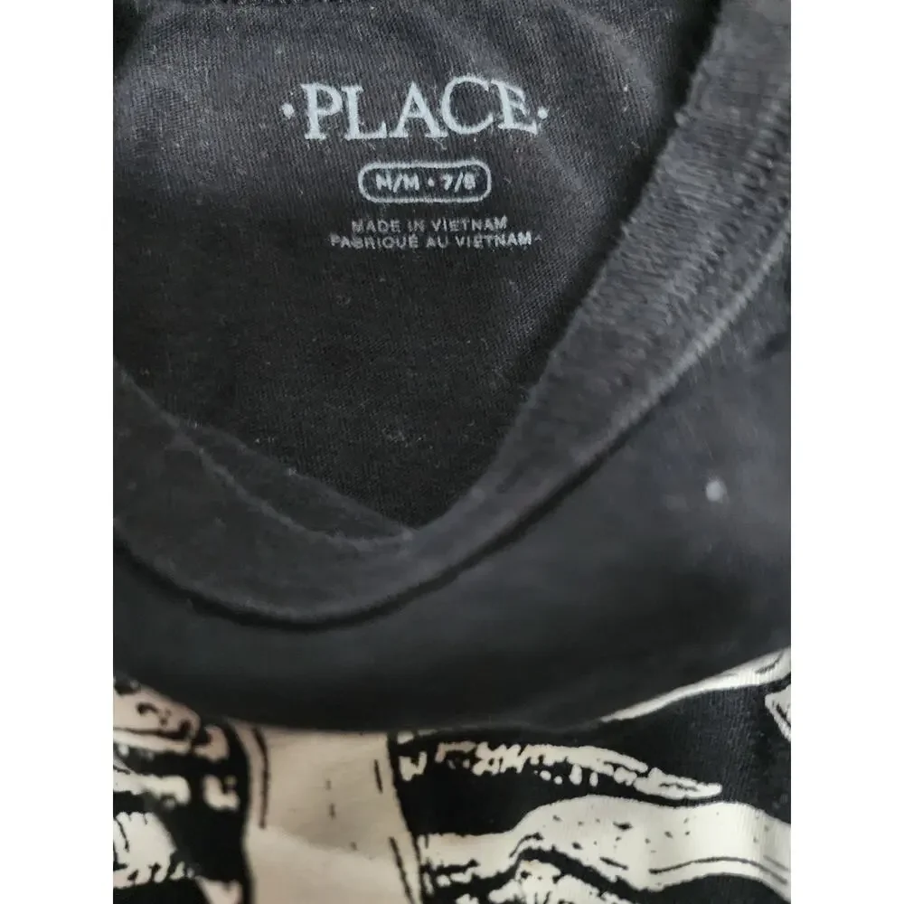 Children's Place Long Sleeve Skeleton Shirt M 7/8